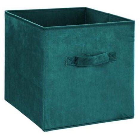 Boîte de Rangement Velours Mix N Modul 31x31cm Bleu