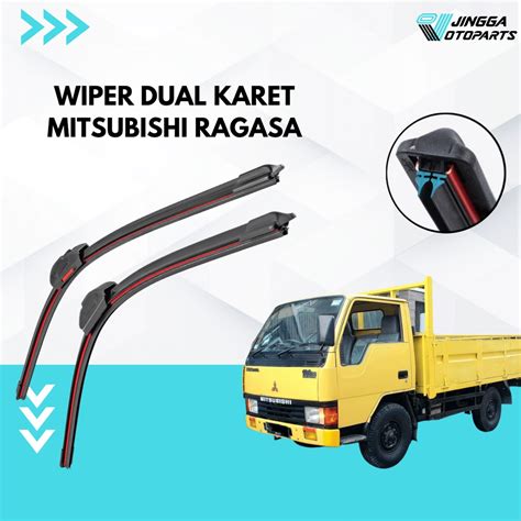 Jual 1 SET 2 PCS Wiper Dual Blade Mitsubishi Truk Ragasa Wiper 2