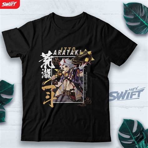 Jual KAOS Genshin Impact Arataki Itto TSHIRT BAJU DISTRO Shopee Indonesia