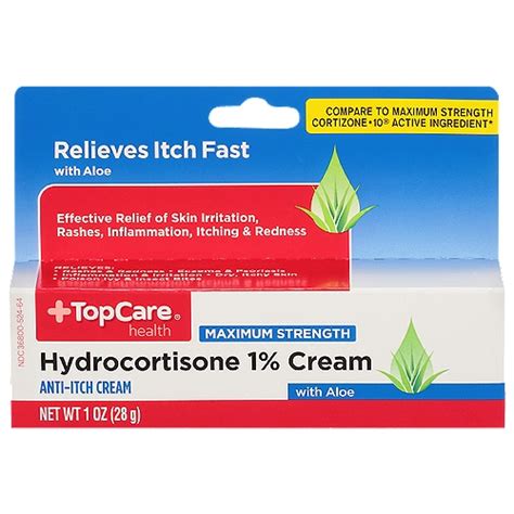 Topcare Hydrocortisone 1 Cream W Aloe 1 Oz Shoprite