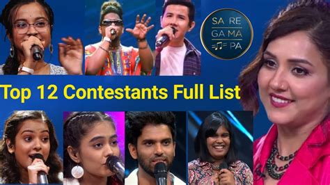 Saregamapa 2023 क Top 12 Contestants Full Name List Today