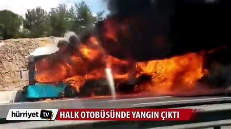 TEM de halk otobüsü yandı Dailymotion Video