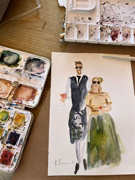 Wedding Guest Portraits Deposit Uk Event Artist Event Illustrator