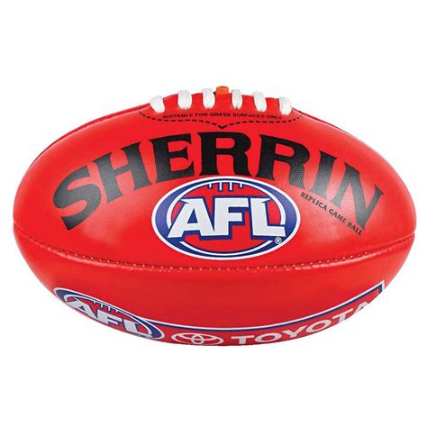 Sherrin Afl Mini Replica Game Ball Red 3 Rebel Sport