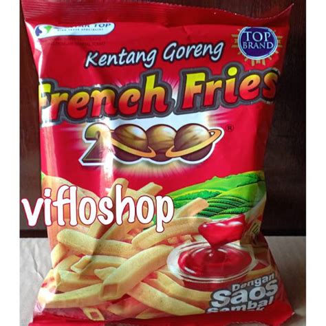 Jual Snack French Fries 2000 Kentang 2000 Kemasan 62 Gram Indonesia