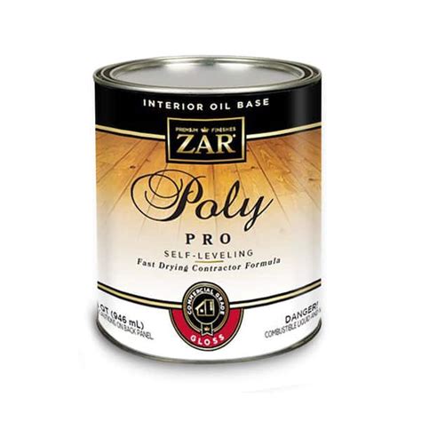 Zar Qt Gloss Clear Oil Based Interior Polyurethane Pro The