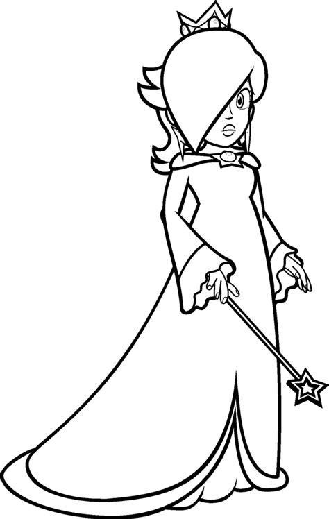 Coloring Pages To Print Of Rosalina From Mario Coloring Home