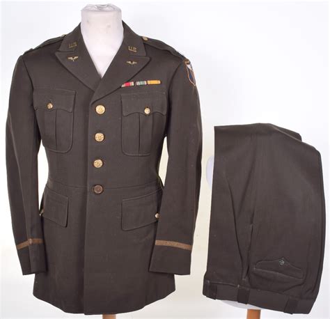 Ww Usaaf Th Air Force Officers Uniform Consisting Of Four Pocket