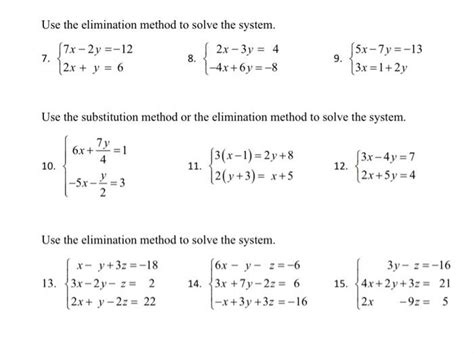 Solved Use The Elimination Method To Solve The System X Chegg