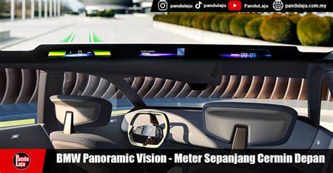 BMW Panoramic Vision Teknologi HUD Dipapar Sepanjang Cermin Depan