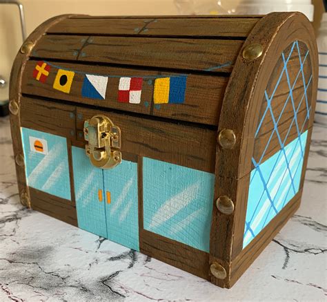 Krusty Krab Wooden Chest Spongebob Custom Gift Etsy