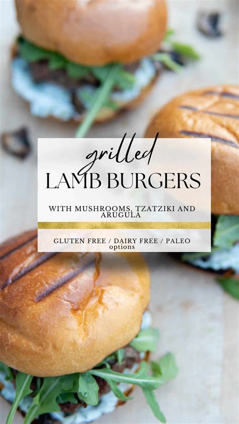 Grilled Lamb Burgers | Minty Kitchen