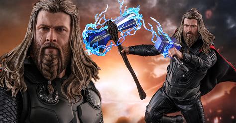 手持雙鎚肥神再次叱吒戰場 Hot Toys MMS 復仇者聯盟終局之戰索爾 Thor 比例人偶作品