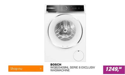 Bosch Wasmachine Voorlader WAN28271NL Serie 4 Aanbieding Bij EP