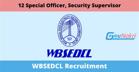 WBSEDCL Recruitment 2024 Apply Online For Jobs Notification