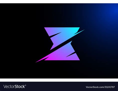 X Pink Blue Alphabet Letter Logo Icon For Company Vector Image