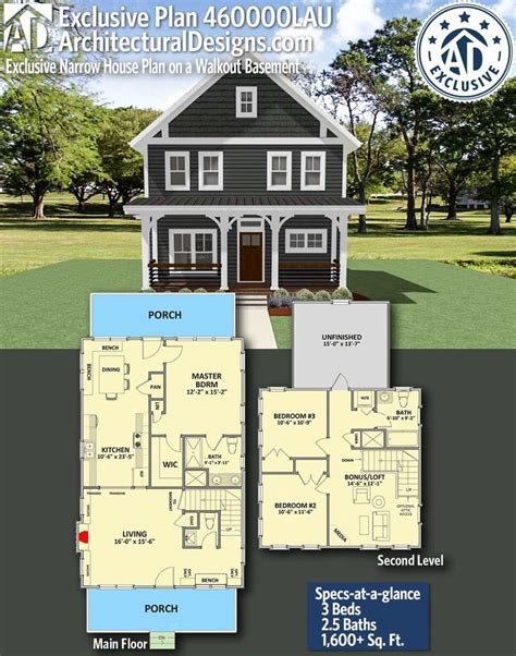 Walkout Basement House Plans For Narrow Lot Openbasement