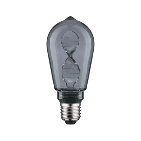 Inner Glow Edition LED Kolben Helix E27 230V 90lm 3 5W 1800K Rauchglas