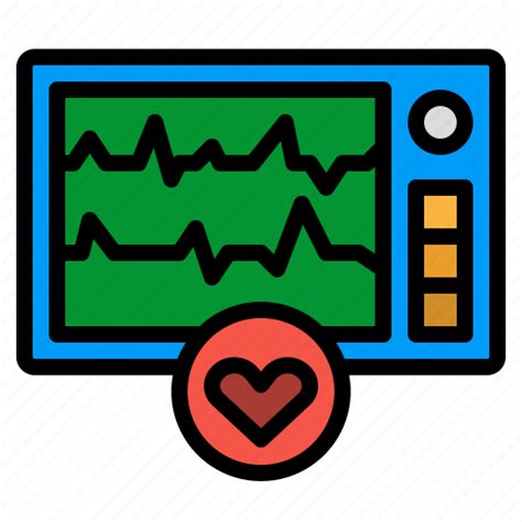 Ecg Ekg Electrocardiogram Heart Heartbeat Icon