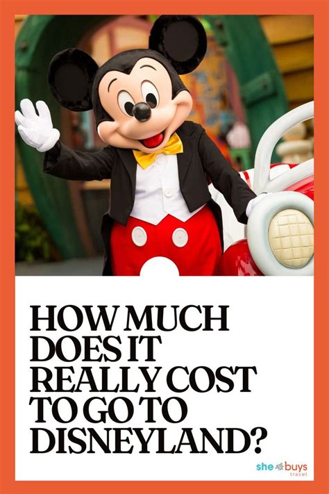 A Mickey Mouse With The Words How Much Does It Really Cost To Go To