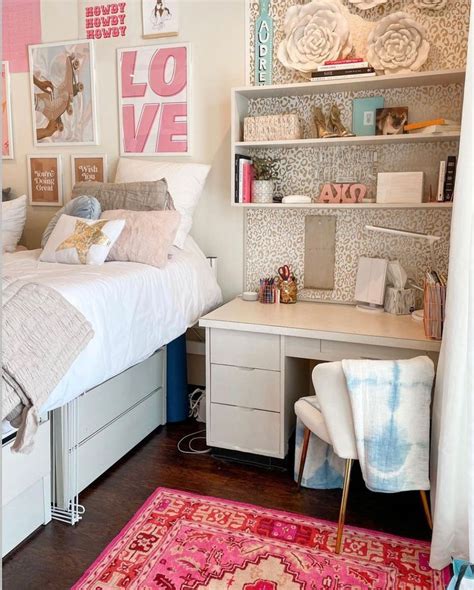 Pink Dorm Decor Dorm Room Styles College Dorm Room Decor Dorm Room