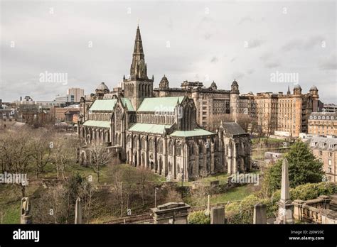 Glasgow Cathedral a medieval Gothic architecture building in Castle St ...