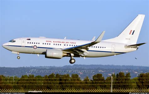 A36 001 Royal Australian Air Force Boeing 737 7DT WL BBJ Photo By