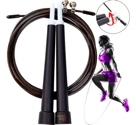 Corda De Pular Cross Speed Rope Rolamento Profissional Fit Desconto