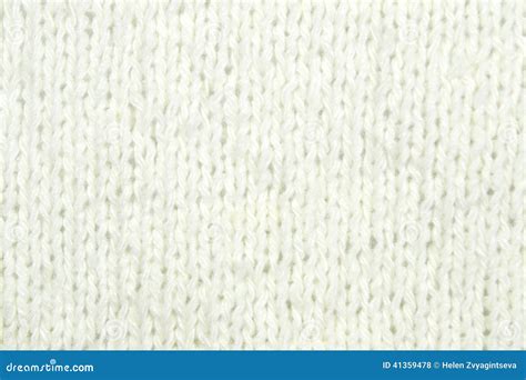 White Knitting Wool Texture Background Stock Photo Image Of