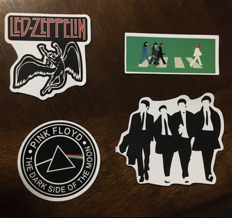 Classic Rock Band Stickers