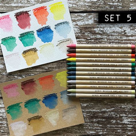 Tim Holtz Distress Watercolor Pencils Kit Pcs Tdh