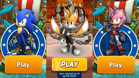 Sonic Forces Vs Sonic Dash All Sonic Prime Characters Boscage Maze