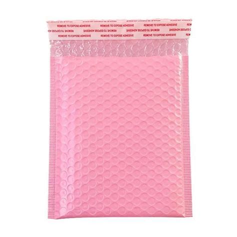 Boîtes de rangement et bacs 50pcs Bulle Enveloppe Sac Rose Noir Bulle