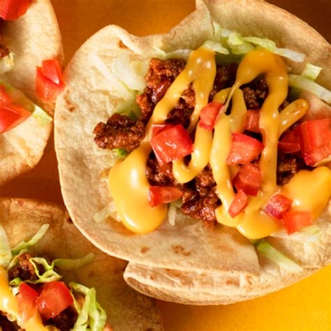 Taco Bell And Velveeta Baked Mini Taco Bowls