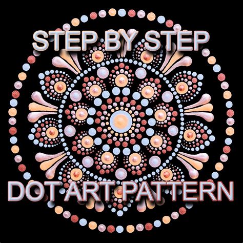 Dot Art Pattern Canvas 55 Downloadable Pdf Mandala Dotting Dotting Art Painting Printable