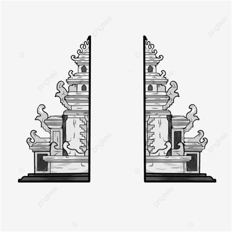 Gate Of Hindu Temple Vector, Temple Gate, Hindu Gate, Temple PNG and ...