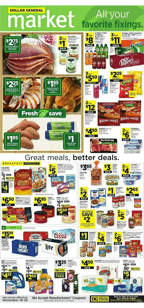 Dollar General Market Ad Weekly Ads And Circulars From November 19