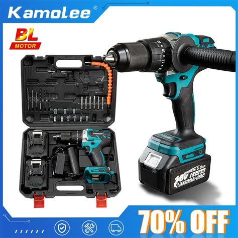 Kamolee Mm Brushless Electric Impact Drill Cordless Screwdriver