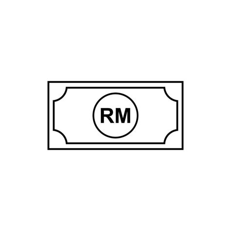 Malaysia Currency Icon Symbol Myr Ringgit Money Paper Vector