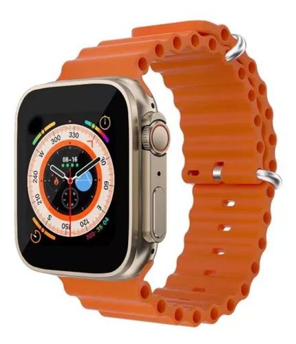 Reloj Inteligente Smartwatch T500 Ultra Naranja Android Ios Meses Sin