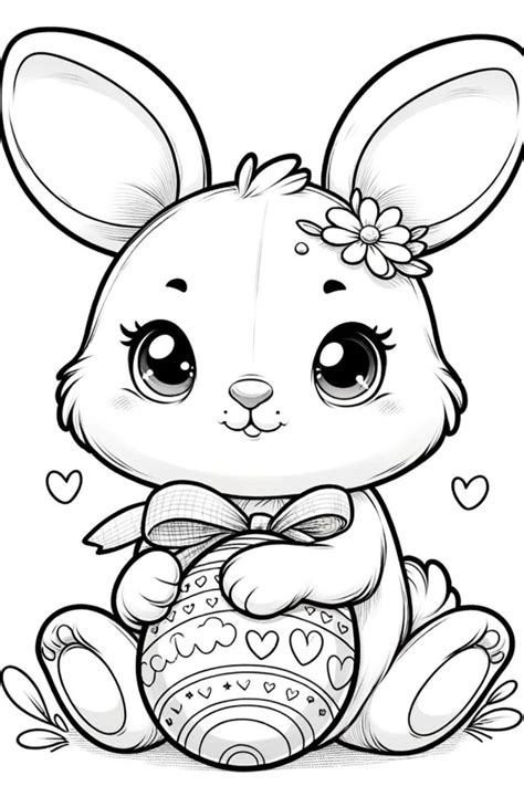 Easter Bunny Coloring Pages In Bunny Coloring Pages Easter