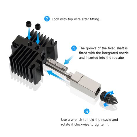 Hardened Steel Hotend For Bambu Lab Carbon X1 And P1p P3d