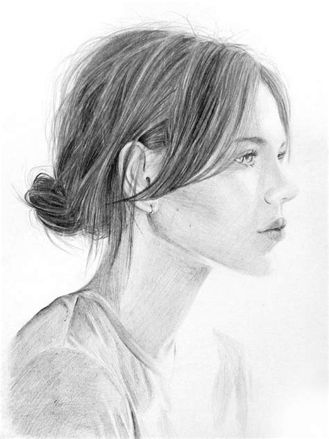 Girl Pencil Drawing By Z Xxx On Deviantart