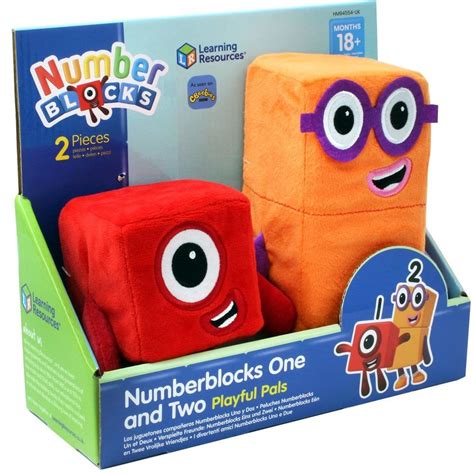 Numberblocks Playful Pals Fun Friends Plush - No 1 & No 2 Bring the on ...