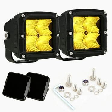 Biglion.x Amber 4inch LED Off Road Lights Driving Lights Pair ...