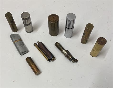 Collection Of Vintage Military Trench Art Lighters