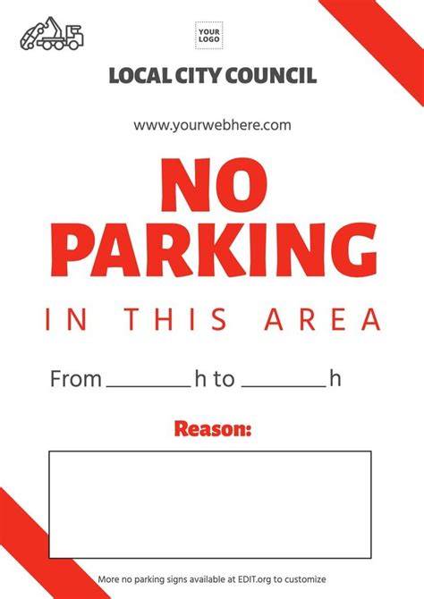 Printable No Parking Sign Templates