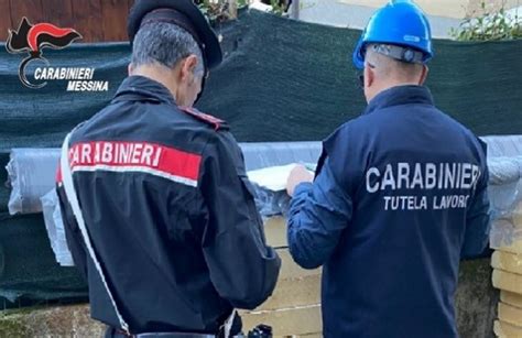 Messina Controlli Nei Cantieri Edili Denunce Attivit Sospese