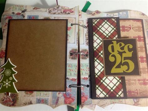 Christmas Scrapbook Chipboard Mini Album Stories Cozy Christmas Etsy