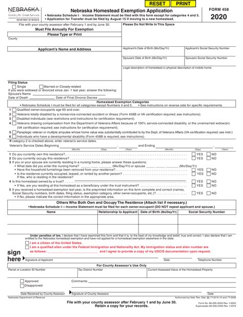 Tax Form For Homestead Exemption